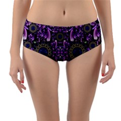 Flowers From Paradise In Fantasy Elegante Reversible Mid-waist Bikini Bottoms by pepitasart