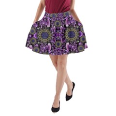 Flowers From Paradise In Fantasy Elegante A-line Pocket Skirt by pepitasart