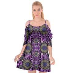 Flowers From Paradise In Fantasy Elegante Cutout Spaghetti Strap Chiffon Dress by pepitasart