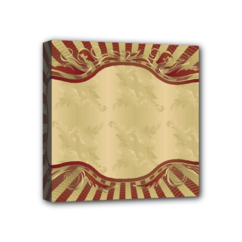 Art Deco Red Mini Canvas 4  X 4  by NouveauDesign