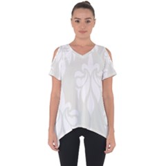 Fleur De Lis Cut Out Side Drop Tee by NouveauDesign