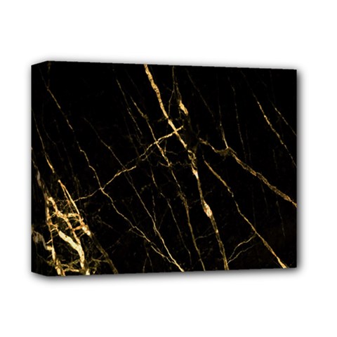 Black Marble Deluxe Canvas 14  X 11  by NouveauDesign