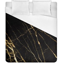 Black Marble Duvet Cover (california King Size) by NouveauDesign