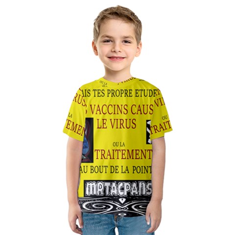 Ronald Story Vaccine  Kids  Sport Mesh Tee by MRTACPANS