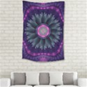 Beautiful Hot Pink And Gray Fractal Anemone Kisses Small Tapestry View2