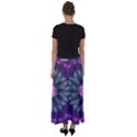 Beautiful Hot Pink And Gray Fractal Anemone Kisses Flared Maxi Skirt View2