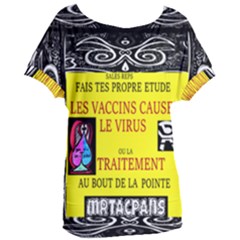 Vaccine  Story Mrtacpans Women s Oversized Tee