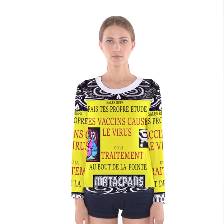 Vaccine  Story Mrtacpans Women s Long Sleeve Tee