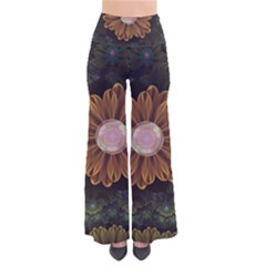 Abloom In Autumn Leaves With Faded Fractal Flowers Pants by jayaprime