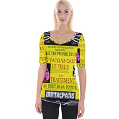 Ronald Story Vaccine Mrtacpans Wide Neckline Tee