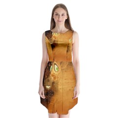 The Funny, Speed Giraffe Sleeveless Chiffon Dress   by FantasyWorld7