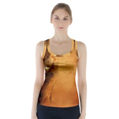 The Funny, Speed Giraffe Racer Back Sports Top by FantasyWorld7