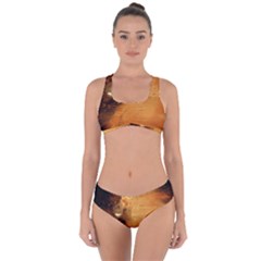 The Funny, Speed Giraffe Criss Cross Bikini Set by FantasyWorld7