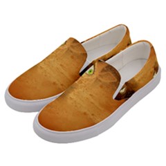 The Funny, Speed Giraffe Men s Canvas Slip Ons by FantasyWorld7