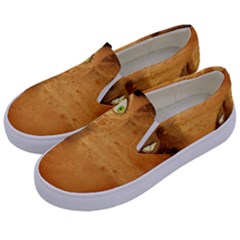 The Funny, Speed Giraffe Kids  Canvas Slip Ons by FantasyWorld7