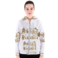 Happy Diwali Gold Golden Stars Star Festival Of Lights Deepavali Typography Women s Zipper Hoodie by yoursparklingshop