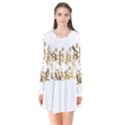 Happy Diwali Gold Golden Stars Star Festival Of Lights Deepavali Typography Flare Dress View1