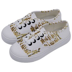 Happy Diwali Gold Golden Stars Star Festival Of Lights Deepavali Typography Kids  Classic Low Top Sneakers by yoursparklingshop