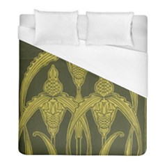 Art Nouveau Green Duvet Cover (full/ Double Size) by NouveauDesign