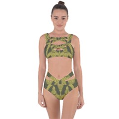 Art Nouveau Green Bandaged Up Bikini Set  by NouveauDesign