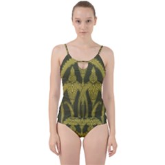 Art Nouveau Green Cut Out Top Tankini Set by NouveauDesign