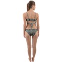 Art deco teal brown Wrap Around Bikini Set View2