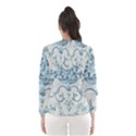 Blue Vintage Floral  Hooded Wind Breaker (Women) View2