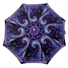 Beautiful Violet Spiral For Nocturne Of Scorpio Straight Umbrellas by jayaprime