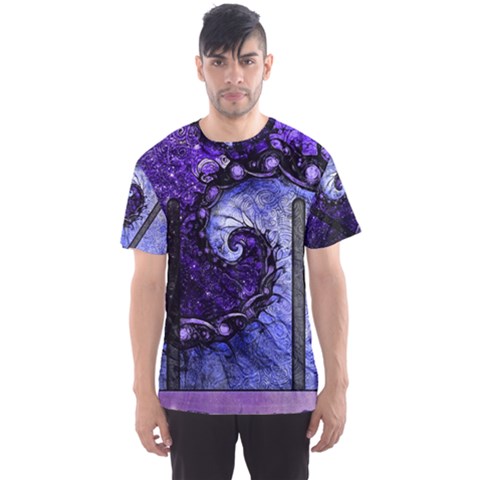 Beautiful Violet Spiral For Nocturne Of Scorpio Men s Sports Mesh Tee by jayaprime