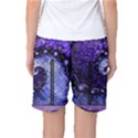 Beautiful Violet Spiral For Nocturne Of Scorpio Women s Basketball Shorts View2