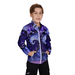 Beautiful Violet Spiral For Nocturne Of Scorpio Wind Breaker (kids) by jayaprime