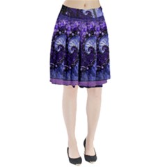 Beautiful Violet Spiral For Nocturne Of Scorpio Pleated Skirt by jayaprime