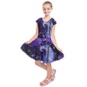 Beautiful Violet Spiral For Nocturne Of Scorpio Kids  Short Sleeve Dress View1