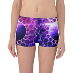 Beautiful Violet Nasa Deep Dream Fractal Mandala Reversible Boyleg Bikini Bottoms