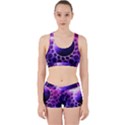 Beautiful Violet NASA Deep Dream Fractal Mandala Work It Out Sports Bra Set View1