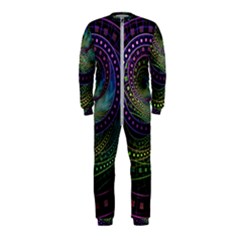 Oz The Great With Technicolor Fractal Rainbow Onepiece Jumpsuit (kids) by jayaprime