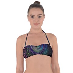 Oz The Great With Technicolor Fractal Rainbow Halter Bandeau Bikini Top by jayaprime