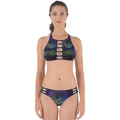 Oz The Great With Technicolor Fractal Rainbow Perfectly Cut Out Bikini Set by jayaprime