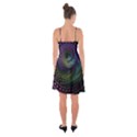 Oz the Great with Technicolor Fractal Rainbow Ruffle Detail Chiffon Dress View2