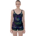 Oz the Great with Technicolor Fractal Rainbow Tie Front Two Piece Tankini View1