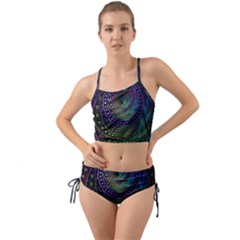 Oz The Great With Technicolor Fractal Rainbow Mini Tank Bikini Set by jayaprime