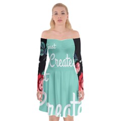 Bloem Logomakr 9f5bze Off Shoulder Skater Dress by createinc