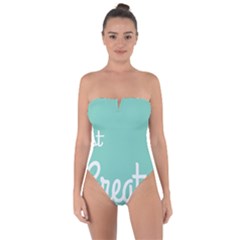 Bloem Logomakr 9f5bze Tie Back One Piece Swimsuit