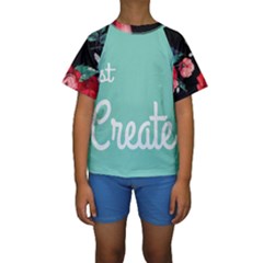 Bloem Logomakr 9f5bze Kids  Short Sleeve Swimwear by createinc