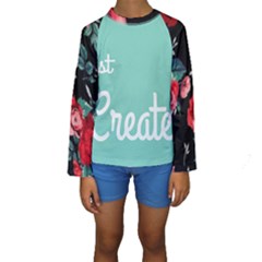 Bloem Logomakr 9f5bze Kids  Long Sleeve Swimwear by createinc