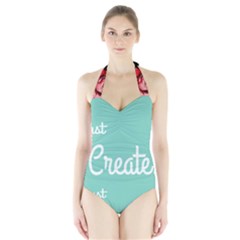 Bloem Logomakr 9f5bze Halter Swimsuit by createinc