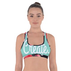 Bloem Logomakr 9f5bze Cross Back Sports Bra by createinc