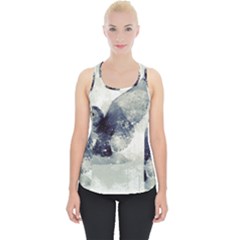 Cute Owl In Watercolor Piece Up Tank Top by FantasyWorld7