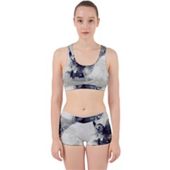 Cute Owl In Watercolor Work It Out Sports Bra Set by FantasyWorld7