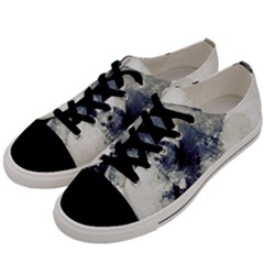 Cute Owl In Watercolor Men s Low Top Canvas Sneakers by FantasyWorld7